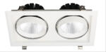 Avide LED Downlight Sein Négyzetes 2x30W IP20 5600lm 36° WW 3000K - pepita - 41 324 Ft