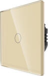 Luxion Intrerupator Simplu Wi-Fi cu Touch din Sticla Luxion, Auriu, LX-WT2-101G-G (lx-wt2-101g-g) - cel