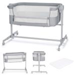 KinderKraft NESTEE UP 2 бебешка кошара LIGHT GREY (KLNEE002LGRF000) - xmall