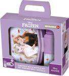 Stor Frozen, frunze de toamna, set: cutie pentru pranz + sticla de apa, 380 ml