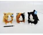 Dubi *AST. PLUSH cat, 23 cm, 4 col