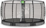 EXIT Toys Trambulin védőhálóval Allure Premium ground Exit Toys talajmenti 427 cm átmérővel fekete (ET08651410)