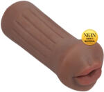 XKIN - masturbator cu gură artificială - S (natural închis la culoare) (8714273028709)