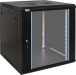Pulsar RW1266 19" 12U 600x600 fali rack szekrény; készre szerelt; fekete (RW1266) - digipont
