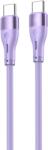 Tellur Cablu silicon Tellur Type-C to Type-C, 3A, PD60W, 1m, mov (TLL155531) - pcone