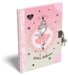 LIZZY Emlékkönyv, lakattal, A5, keményfedeles, LIZZYSULI, "Tiny Dancer, Lovely Ballerina (TICLEKTDA5) - officepantry
