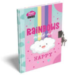LIZZY Emlékkönyv, lakattal, A5, keményfedeles, LIZZYSULI, "Lollipop Rainbow (7490225001) - iroszer24