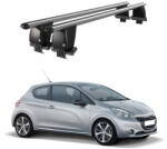  Bare transversale portbagaj aluminiu pentru Peugeot 208 2012-2015 plafon neted (190526-13)
