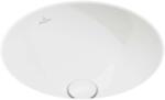 Villeroy & Boch Loop&Friends - Beépített mosdókagyló, 330 mm átmérőjű, túlfolyó nélkül, alpesi fehér színben 4A510101 (4A510101)