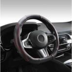 Autolife DW-5056RD "D" Valódi bõr kormányvédõ szellõzõ lyukacsos Piros betétes mintával (00283)