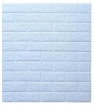 Flippy 10 darabos dekor panel falmatrica készlet, Flippy, öntapadós, 70 x 77 cm, 3, 5 mm vastagság, 5, 3 m2 fedett terület, PVC, téglamintás, világoskék (135747)
