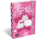 LIZZY Füzetbox, A4, LIZZYSULI, "Kit tok Stars Purrfect (TICLFBKSA4) - primatinta
