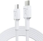 Green Cell Cablu de date Green Cell PowerStream USB-C - USB-C Power Delivery 60W 200cm Alb (kabgc29w)