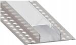 SmartLED Вграден профил за led ленти 1 м сребрист/бял (sd0107)