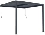 G21 Trenton 3x3 m bioklimatikus pergola, antracit alumínium (BP-G21-3x3x2,6) - pepita