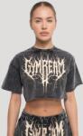 GymBeam Дамска къса тениска Abyss Charcoal L