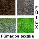  Fűtex fűmagos pamut textília 2, 1 × 50 m - 280 g/m2 lebomló rézsűvédő geotextília (105 m2)