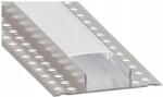 SmartLED Beépíthető profil LED szalagokhoz, 1 m, ezüst/fehér 7572 (SD0107)