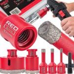 Red Technic 5 db-os Lyukasztó készlet Csipke 6-68 mm Gyémánt lyukasztó adapter Hex M14 (RTZOD0045)