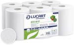 Lucart Eco 19 CF tekercses kéztörlő 19cm átm. - 2 rétegű, fehér 100m (Karton - 6 tek)