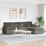 vidaXL Canapea modulara cu taburet si perne, gri deschis GartenMobel Dekor (3321077) Canapea