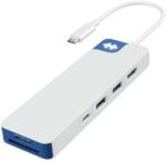 Targus Docking Station Targus HyperDrive Flex 8, White-Blue (HD4102BUGL) - flax