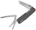 Somogyi Elektronic Kft True Utility Dual Cutter, TRU-MTL-0002-G, 2 in 1, 7 cm tanto penge, rugós olló, rozsdamentes acél penge, eloxált alumínium tok (TRU-MTL-0002-G)