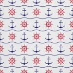 Heko Panels Textil anyag, Horgony és kormánylapát a hullámon, Poliészter 100%, 210g/pm, Méret: 100cm x 155cm, DX418 (DX418)