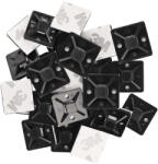 EMOS brand of Legrand EMOS A2831, Öntapadó talp 3M 20×20, fekete, 25 szt (A2831)