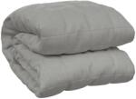 vidaXL szürke szövet súlyozott takaró 155 x 220 cm 11 kg 350723 (350723)