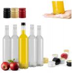 Bimberek 5 db-os üvegpalack készlet, Bimberek, 500 ml, elegáns dizájn, magasság 30 cm, átmérő 6 cm (ZES000817)