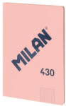MILAN Caiet A4 48 file matematica cusut Roz MILAN - Set 3 (57243G48P)