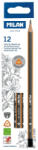 MILAN Creion grafit triunghiular 4B MILAN - Set 12 (071230512)