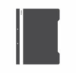 Ecada Dosar plastic cu sina Negru ECADA - Set 50 (51001N)