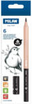 MILAN Creion grafit triunghiular MAXI 6B MILAN - Set 6 (071260606)