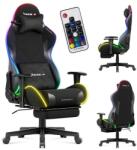 Huzaro Scaun gaming Premium, Huzaro, Force 5.7, suport picioare, Rabatabil 155°, iluminare din spate, RGB (Negru) (HZ-FORCE 5.7 RGB)