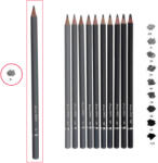 Daco Creion grafit 1B DACO - Set 12 (CG701)