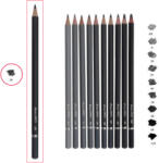 Daco Creion negru 5B DACO - Set 12 (CG705)