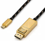 Roline Cablu USB-C la Displayport v1.2 4K60Hz GOLD T-T 1m Roline 11.04. 5848 (11.04.5848-10)