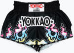 YOKKAO Pantaloni scurți de antrenament pentru bărbați YOKKAO Flames CarbonFit black