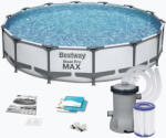 Bestway Piscină de exterior Bestway Steel Pro Max Pool Set 427 x 84 cm gri Piscina