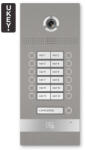 BAS-IP BI-12FB SILVER - IP kaputelefon panel, 12 lakásos, UKEY, SIP 2.0 - BasIP (EC-30523)