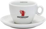 Hausbrandt Чаша и чинийка Hausbrandt Latte Macchiato с червено лого 330 мл