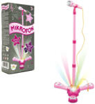 Teddies Microfon karaoke roz pe baterii într-o cutie 17x34x7cm (00850546) Instrument muzical de jucarie