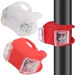 VERK GROUP Set de lumini bicicletă LED, față-spate, rezistent la apă, 2 bucăți (14399)