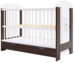 Hubners Patut copii din lemn Hubners Calisto Ursulet 120x60 cm maro cu sertar (PHCALUR12MAS) - ookee