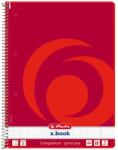 Herlitz Spirálfüzet A4 / 80 lap, lyukasztott, kockás (00306456)