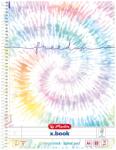 Herlitz Spirálfüzet A4 / 80 lap, lyuk. +perf. , vonalas, Batik Freedom (50044122)