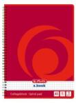Herlitz Spirálfüzet A5 / 80 lap, lyukasztott, perforált, kockás (00297531)
