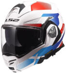 LS2 Advant X FF901 Nova Gloss White/Blue/Red Cască Moto Flip-Up ECE 22.06 1600gr cu Pinlock și Sunvisor 56901 25 02 (02)